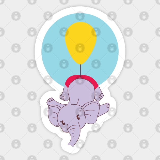 Baby elephant Sticker by peace and love